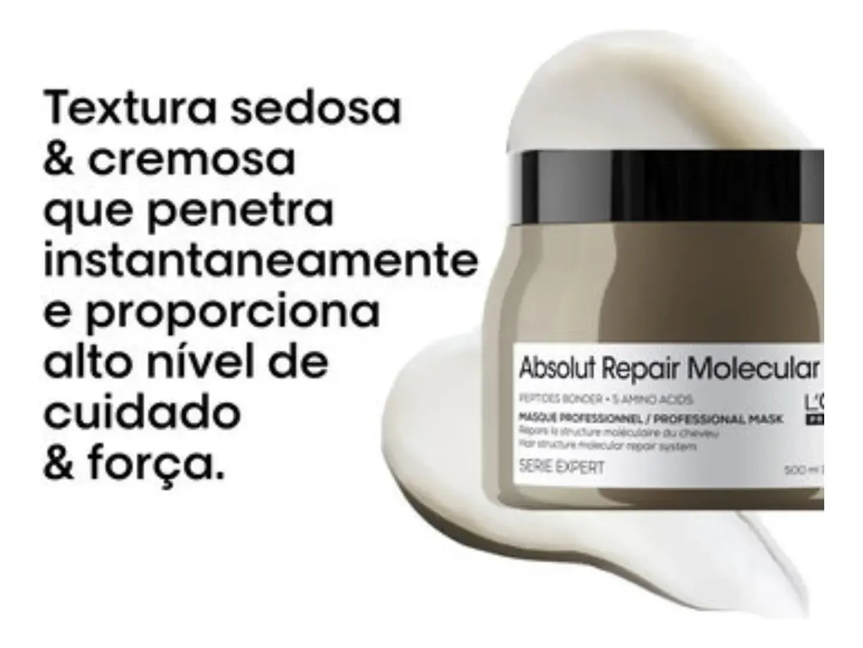 L'oreal Repair Molecular Máscara Profissional - 500g