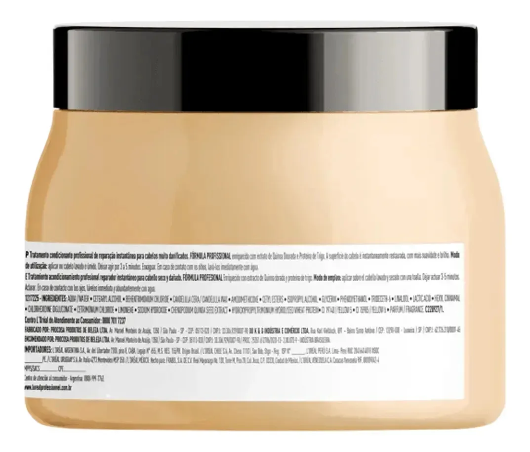 L'Oréal Professionnel Gold Quinoa Reparación Absoluta 500g