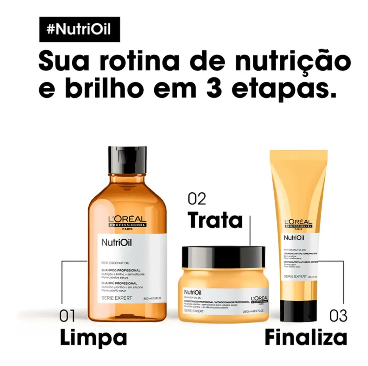 Nutrioil Creme Nutritivo Termoprotetor Leave-In 150ml - Série Expert | L'oréal Professionnel