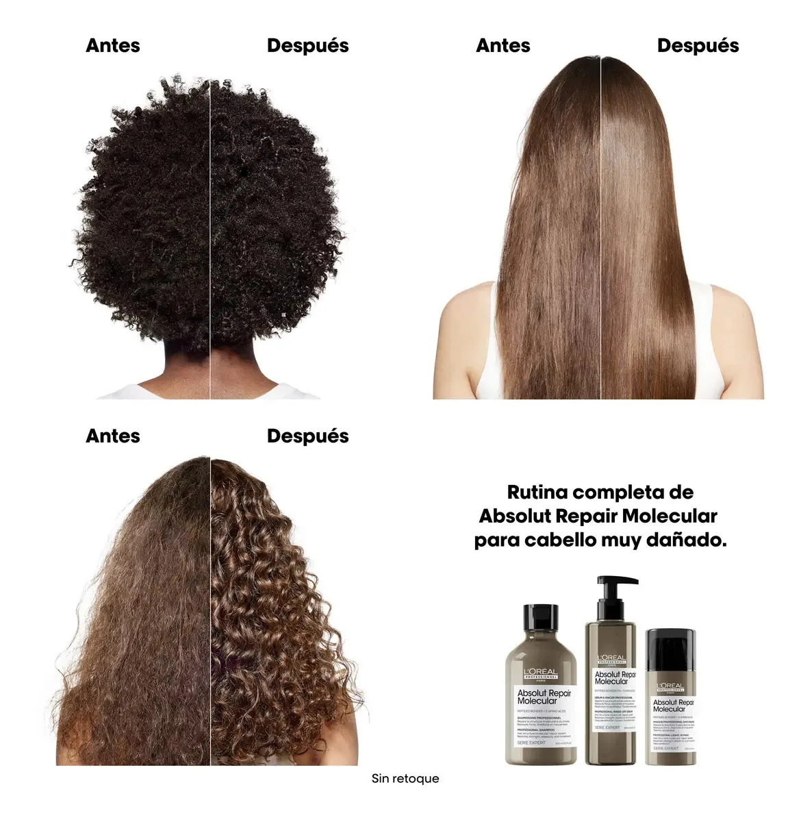Sérum de Enxágue Absolut Repair Molecular Loreal Pro 250 Ml