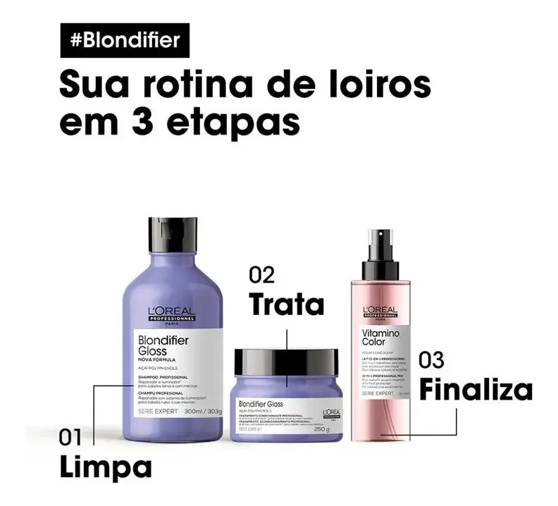 Máscara Capilar Blondifier Gloss 250ml L'oreal Professionnel