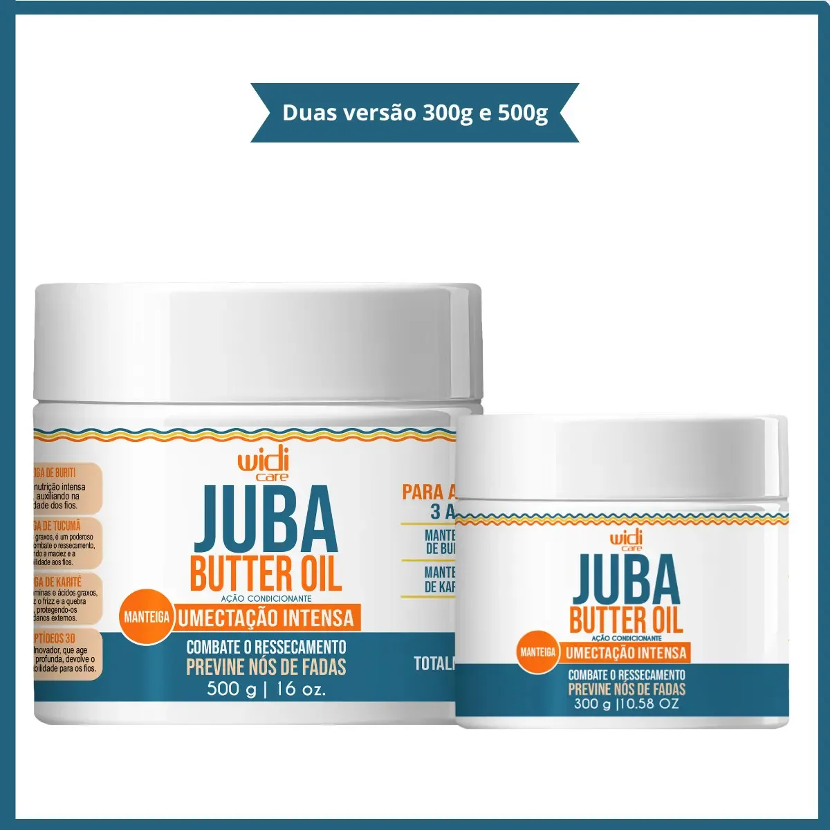 Máscara Juba Butter Oil Umectação Intensa 500g Widi Care
